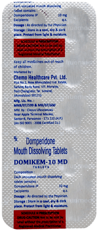 Domikem 10 Md Tablet 10